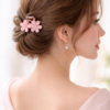 Blush Bloom Floral Hair Clutch