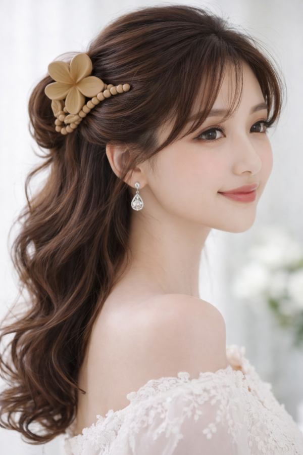 Floral Hair Claw Clip