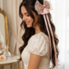 Peach Blossom Bow Clip