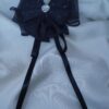 Royal Sparkle Heart Bow Clip