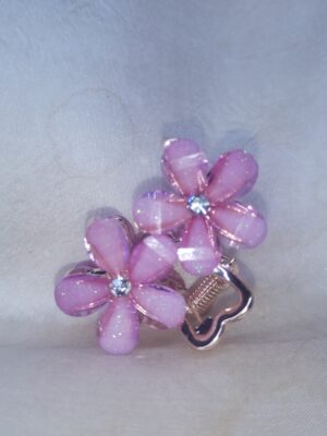 Blossom Glow Pink Floral Hair Clutch