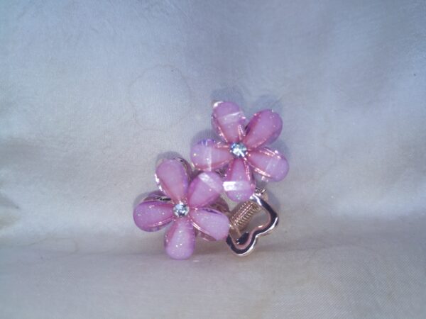Blossom Glow Pink Floral Hair Clutch