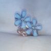 Blooming Sky Blue Floral Hair Clutch