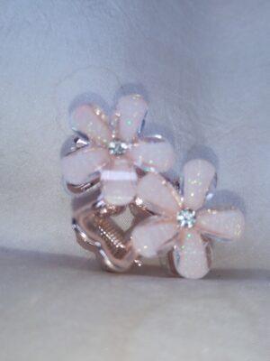 Blush Bloom Floral Hair Claw Clip