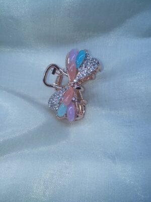 Pastel Crystal Butterfly Hair Clip