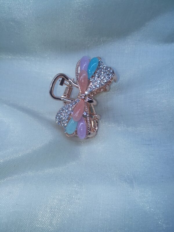 Pastel Crystal Butterfly Hair Clip