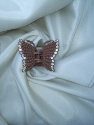 Blush Glow Butterfly Hair Clip