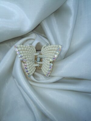 Pearl Glow Butterfly Hair Claw