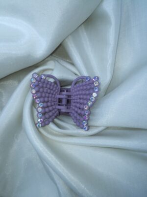Lavender Sparkle Butterfly Hair Claw