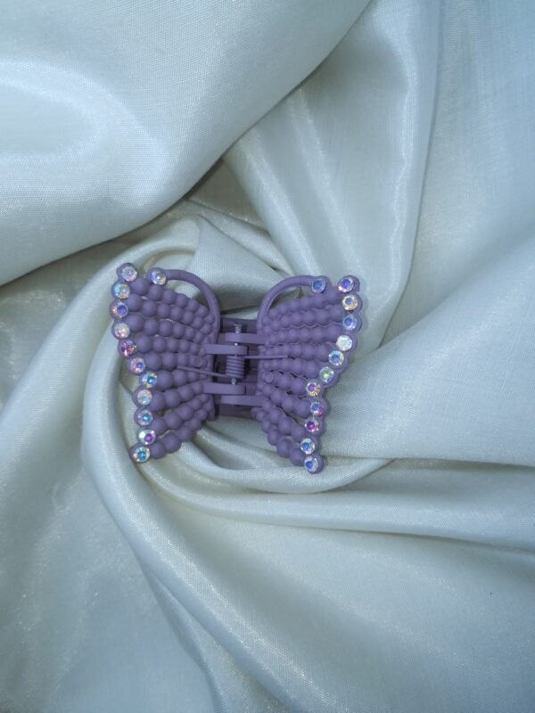 Lavender Sparkle Butterfly Hair Claw