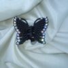 Elegant Midnight Butterfly Hair Clip