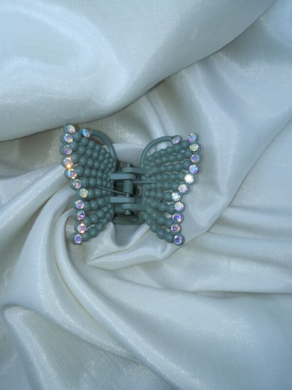 Chic Butterfly Hair Claw Clip – Mint Elegance