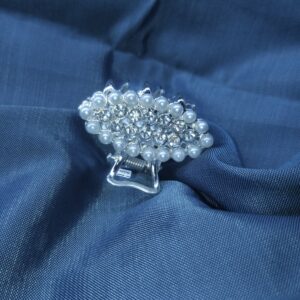 Elegant Pearl & Crystal Hair Clip
