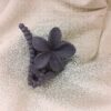 Matte Floral Sculpted Hair Claw Clip