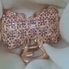 Rose Metal Stone Hair Clip