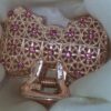 Rose Metal Stone Hair Clip