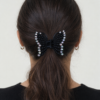Elegant Midnight Butterfly Hair Clip