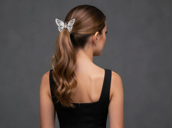 Crystal Wing Butterfly Hair Claw