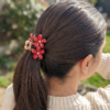 Ruby Bloom Floral Hair Clutch