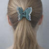 Chic Butterfly Hair Claw Clip – Mint Elegance