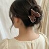 Blush Glow Butterfly Hair Clip