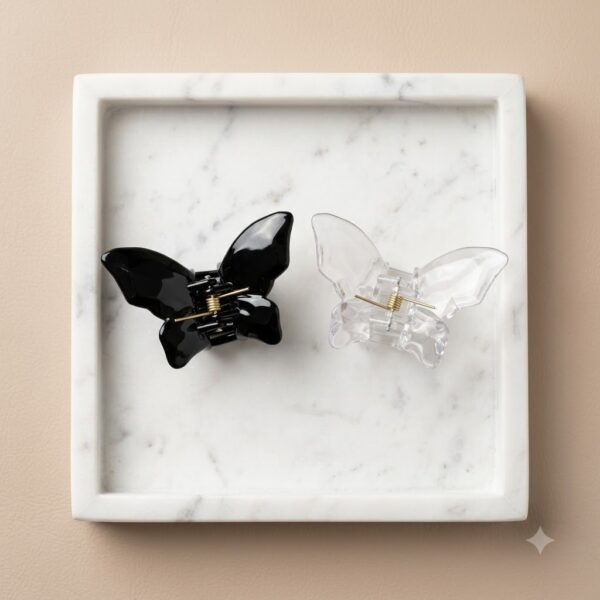 Classic Butterfly Hair Claw Clip - 1 Pair