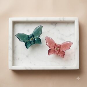 Classic Butterfly Hair Claw Clip - 1 Pair