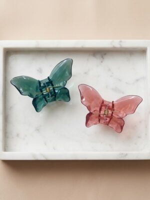 Classic Butterfly Hair Claw Clip - 1 Pair