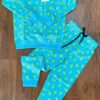 blue 1 PREMIUM QUALITY ALL OVER PRINT KIDS UNISEX SWEATSHIRT & TRACK PANT