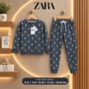 blue (2) PREMIUM QUALITY ALL OVER PRINT KIDS UNISEX SWEATSHIRT & TRACK PANT