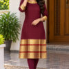 Elegant Narayanpet Cotton Kurti Material with Rich Big Border