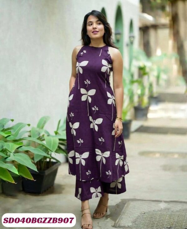 SLUB COTTON WITH PRINTED