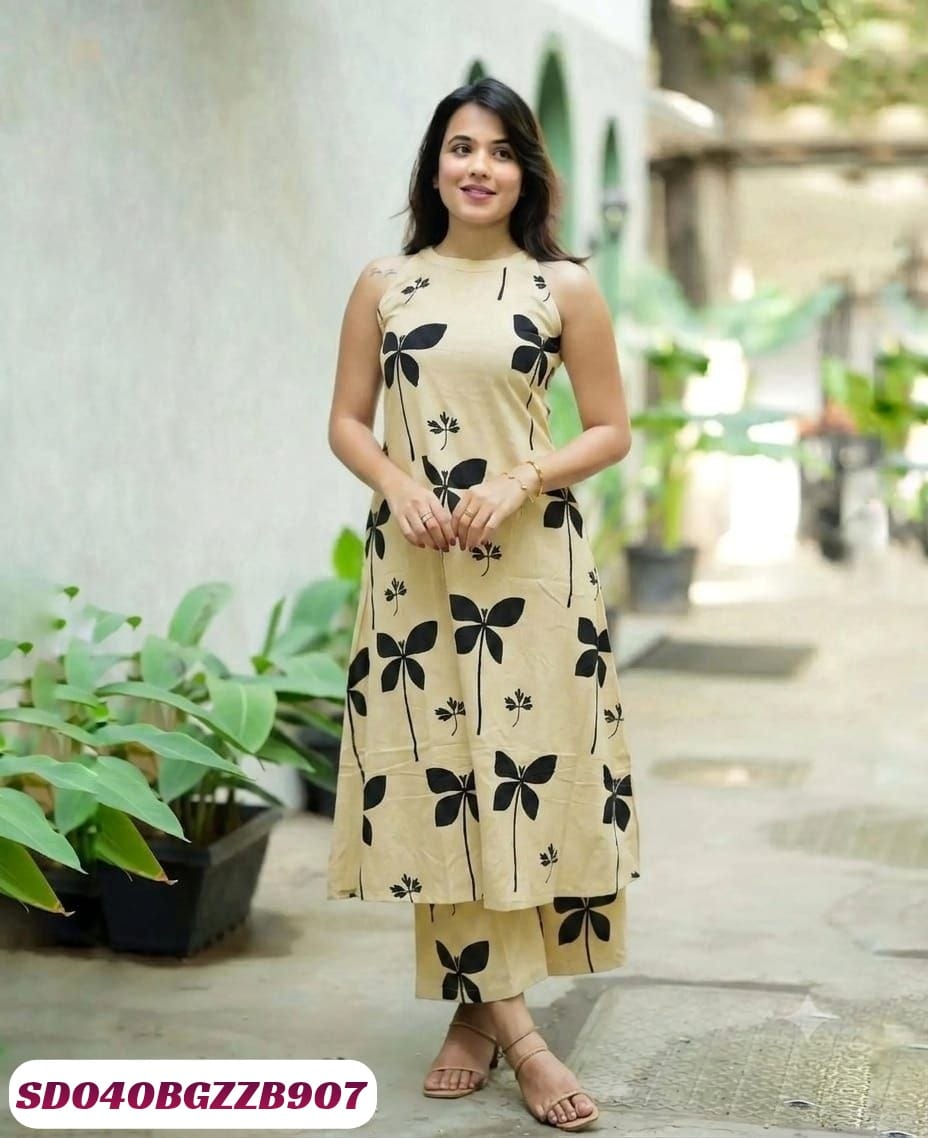 SLUB COTTON WITH PRINTED